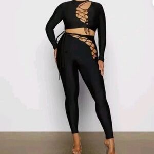 SKIMS lace up SET